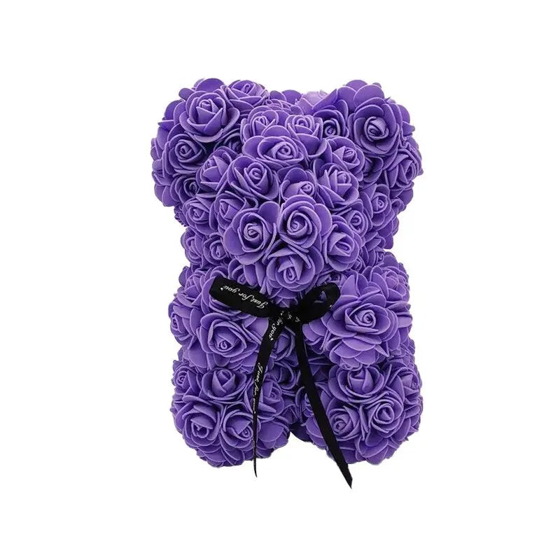 1pc Artificial Rose Bear Flower a Gift for Women Christmas Valentine's Day Birthday Anniversary