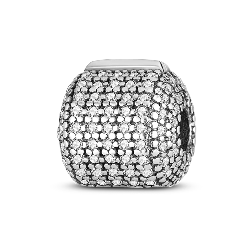 925 Silver Color Star Moon Heart Safety Chain CZ Beads Angle Wing Pendant Fit Bangle Charms Bracelet DIY Women Original Jewelry