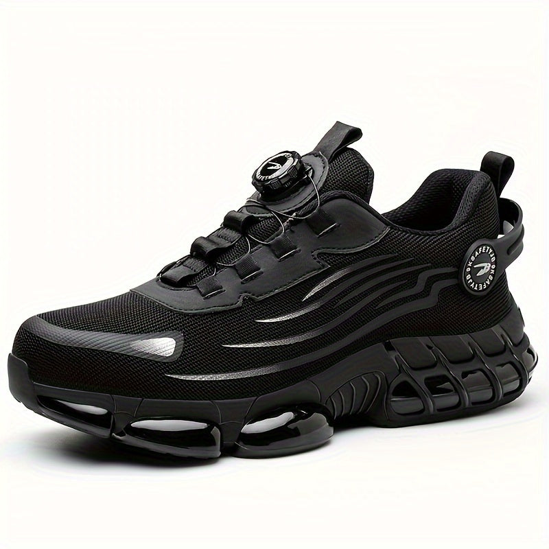 Men's Safety Work Boots with Steel Toe and Air Cushion Sole